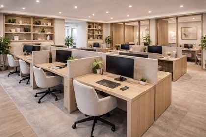 Không gian văn phòng làm việc hiện đại